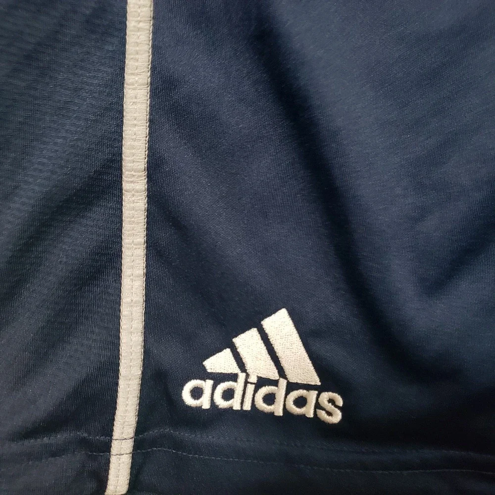 Adidas Athletic Shorts Mens 3XL Navy Blue Climacool Mesh Striped Performance